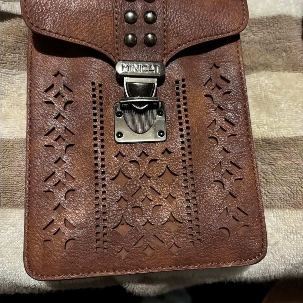 Brown Leather Men's Messenger Bag